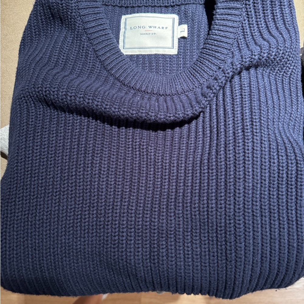 Men's Long Wharf Supply Co Navy Sweater